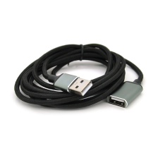 Кабель USB 2.0 AM/AF 2.0m black VEGGIEG (YT-AM/AF-UF2-2)