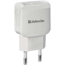 Зарядний пристрій  Defender UPA-22 white, 2xUSB, 2.1A (83580)