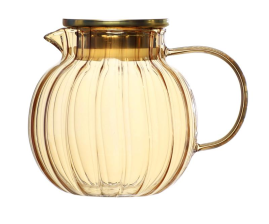 Заварник  Ardesto Golden Moon 1000мл, боросилікатне скло, нержавіюча сталь, золотистий AR3010BBG