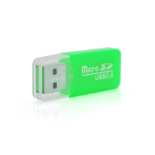 Кардрідер MERLION CRD-1GR TF / Micro SD, USB2.0, Green, OEM Q1500