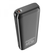 Зовнішній акумулятор  Power Bank Type-C PD+Quick Charge 3.0 (3.0A) 20000mAh чорний Borofone (BJ1A)