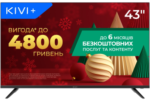 Телевізор  Kivi 43F730QB (Android TV, Wi-Fi, 1920x1080)