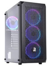 Корпус  QUBE Shadow Black with window (SHADOW_FCNU3)