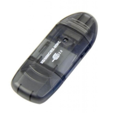 Кардрідер STLab USB2.0 для карт SD/ SDHC/ MMC /RS-MMC пластик чорний U-371 black