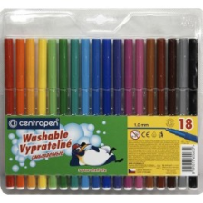Фломастери Centropen 7790/18 Washable, 18 colors (7790/18 ТП)