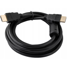 Кабель  Merlion HDMI-HDMI HIGH SPEED 2.0m, v1.4, OD-7.5mm, круглий Black, коннектор Black, (Пакет), Q150 