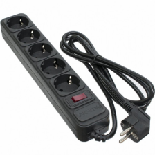 Мережевий фільтр Patron (SP-1052) 1.8m Black