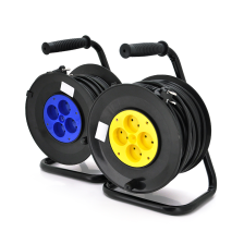 Подовжувач на котушці  25м (ПВС 2*2,5), 4 гнізда без заземлювального контакту, контактна група - латунь, ГОСТ 