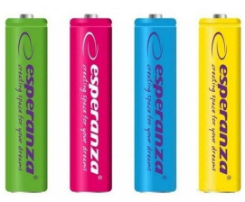 Акумулятор  Esperanza EZA106 AA(HR06) 2600mAh 1x4 шт. мікс кольорів
