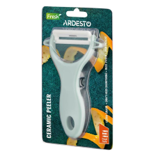 Овочечистка керамічна  Ardesto Fresh, кераміка, пластик, зелений світлий AR2101GE