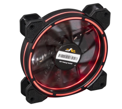Кулер Frime Iris LED Fan Think Ring Red (FLF-HB120TRR16), 120х120х25 мм, 3-pin Molex, Black