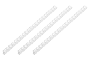 Пластикові пружини для біндера  2E, 32мм, білі, 50шт 2E-PL32-50WH