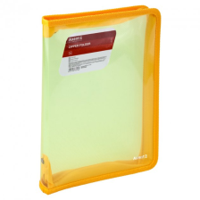 Папка на блискавці Axent об'ємна B5 550 мкм Прозора Жовта (1802-25-A)