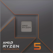 Процессор  AMD Ryzen 5 7600X (6C/12T, 4.7-5.3GHz,32MB,105W,AM5) BOX (100-100000593WOF) 100-100000593W