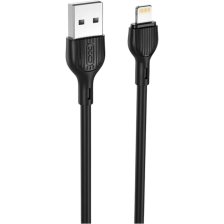 Кабель USB 2.0 AM to Lightning 1.0m 2.1A black XO (XO-NB200-L-1-BK)