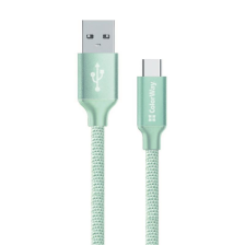Кабель USB ColorWay USB-USB Type-C, 1м Mint (CW-CBUC003-MT)