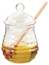 Банка  VIVA HONEY д/меду з дерев.ложкою /280 мл в уп. (HN0513W)