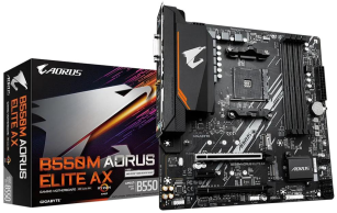 Материнська плата  GIGABYTE B550M AORUS ELITE AX