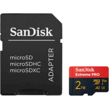Карта пам'яті  SANDISK microSDXC Extreme Pro 2TB UHS-I U3 V30 A2 Class 10 + SD-adapter (SDSQXCD-2T00-GN6MA)