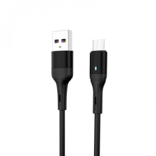 Кабель  SkyDolphin S06V LED Smart Power USB - micro USB (M/M), 1 м, Black (USB-000559)