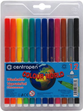 Фломастери Centropen 7550/12 COLOUR WORLD, 12 colors (7550/12 ТП)