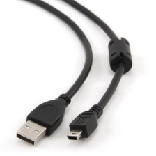 Кабель USB Cablexpert 1.8m USB 2.0 (AM/Mini USB) (CCF-USB2-AM5P-6) Black