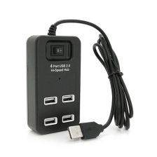 Концентратор  Voltronic USB 2.0 to 4xUSB black (YT-HWS4-B)