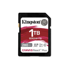 Карта пам'яті  Kingston SDXC Canvas React Plus 1TB Class 10 (UHS-II U3) V60 W-150MB/s R-280MB/s