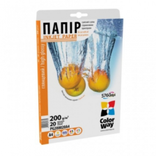 Фотопапір ColorWay глянцевий 200г/м, А4 ПГ200-20