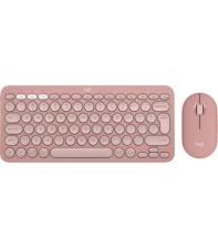 Комплект (клавіатура, миша) Logitech Pebble 2 Combo Rose (920-012241)