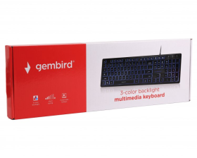 Клавіатура  Gembird USB Black з підсвіткою