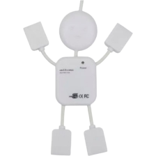 Концентратор  Voltronic USB 2.0 to 4xUSB man OEM (YT-HM4-W)
