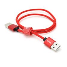 Кабель  VEGGIEG UA-0.5, USB 2.0 AM/AM, 0.5m, Red