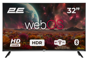 Телевізор   32" 2E LED HD 60Hz Smart WebOS Black 2E-32A07KHW