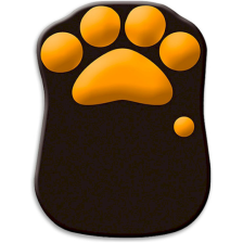 Килимок Voltronic Lion Paw Black-Orange (DS-004G10)