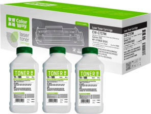 Картридж  Canon 737, Black, MF211/212/216/217/226/229, 2400 стр, ColorWay + 3 банки тонера TH-1005 