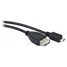 Кабель OTG Cablexpert OTG USB2.0, A-мама/miсro B-папа, 0.15 м A-OTG-AFBM-03