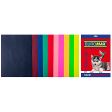 Папір  Buromax А4, 80g, DARK+NEON, 10colors, 20sh (BM.2721020-99)