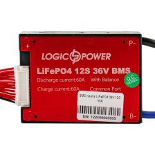 BMS плата  LiFePO4 36V 12S Dis 60A Ch 30A