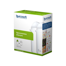 Картридж для фільтра глечика  Ecosoft К-т Картриджів для глечиків покращений (2 шт) (4820056800692)