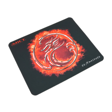 Килимок  300*250 для миші iMICE PD-01 тканинний з боковою прошивкою, товщина 3 мм, Black-red, Color Box 