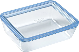 Форма  PYREX Pure Glass 1.5 л прямокут. 22x17x7см скл. кришка (242A000/8045)