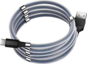 Кабель Florence MagNet microUSB 1 м 3 A Black (FL-2202-KM)