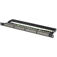 Патч-панель DIGITUS 19" 0.5U, 24xRJ45, CAT 6 STP в зборі (DN-91624S-SL-SH)