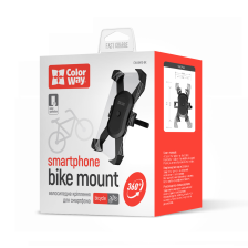 Універсальний автодержатель ColorWay для смартфона Black