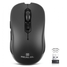 Мишка REAL-EL RM-331W Black