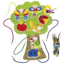 Іграшка розвиваюча Шнурівка goki Мешканці лісу  (58945)