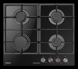 Варильна поверхня Hansa газова, 59см, чавун, чорний BHKS610505