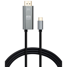 Кабель  USB-C to DisplayPort 1.5m v1.4 8K60Hz PD 100W port Vinga (VCPVCCD1415PD)