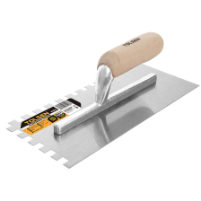 Терка  Tolsen, 280х120мм, металева, зуб 10x10мм, руків;я дерево 41013